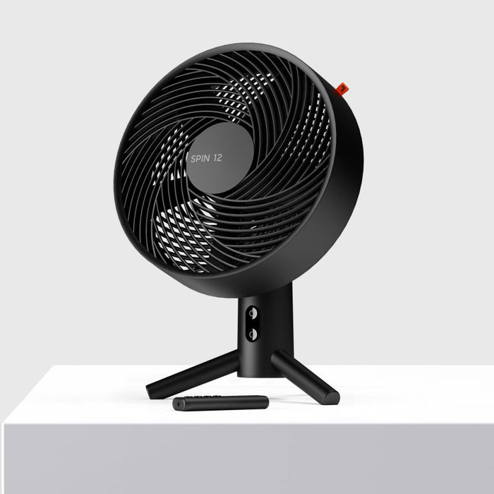 Sharper Image SPIN 12 Oscillating Desktop Fan with Remote