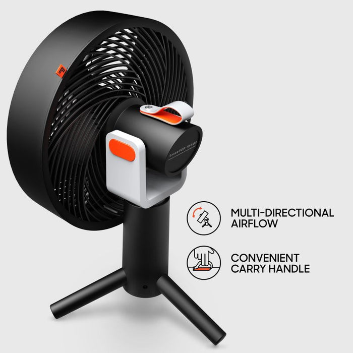 Sharper Image SPIN 12 Oscillating Desktop Fan with Remote